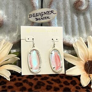 KENDRA SCOTT Elle Dichroic Drop Earrings VGC!
